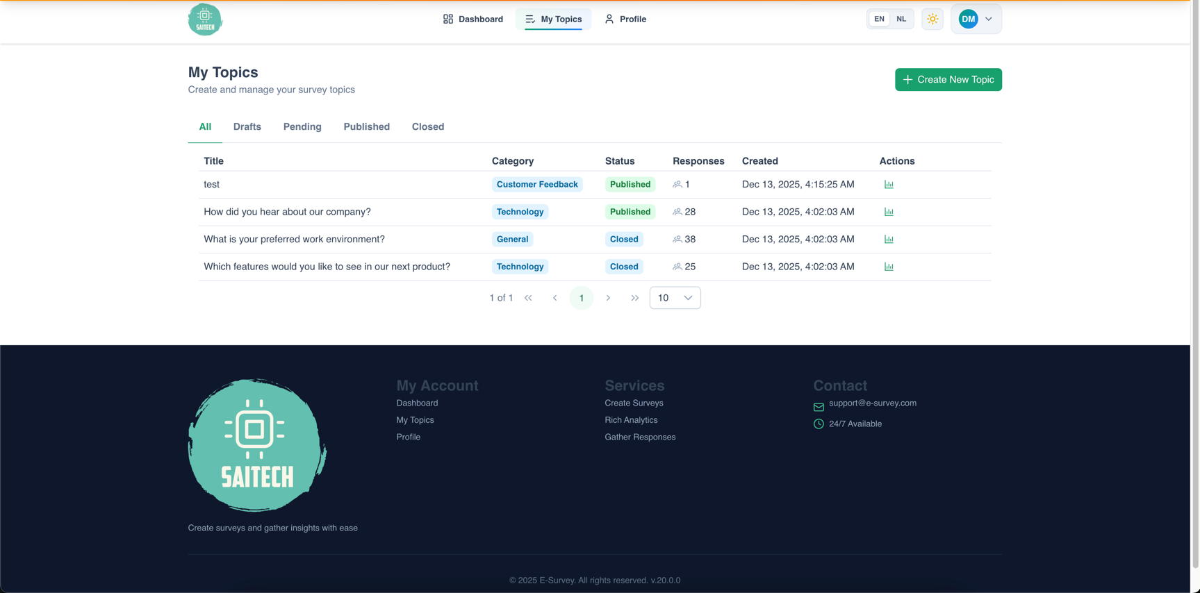 E-Survey Platform — 10