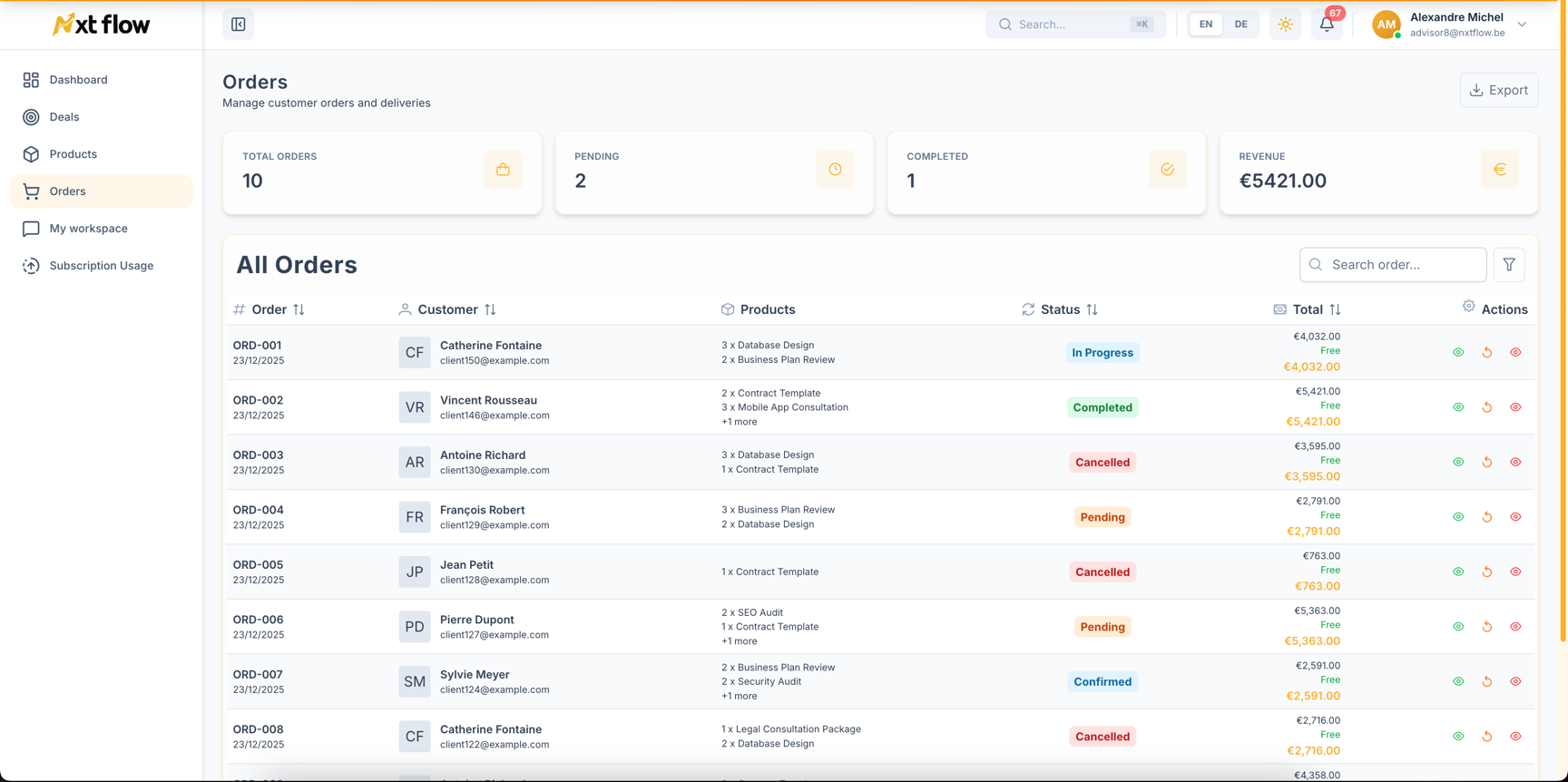 NxtFlow - Customer & Sales HQ — 5